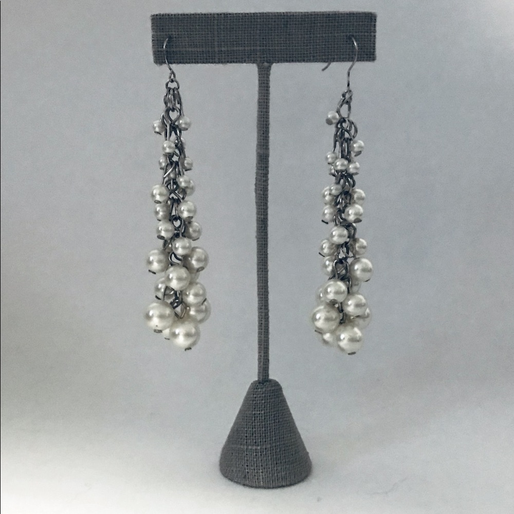 Pearl Cluster Earrings